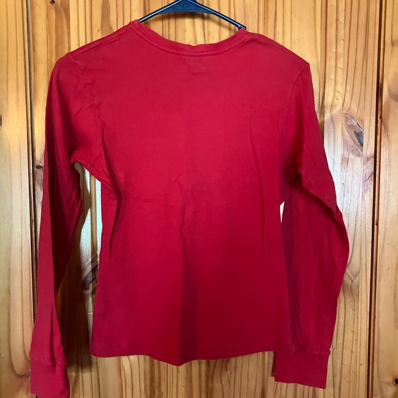 Vintage 90’s Ralph Lauren Red P Long Sleeve Shirt - Picture 5 of 5